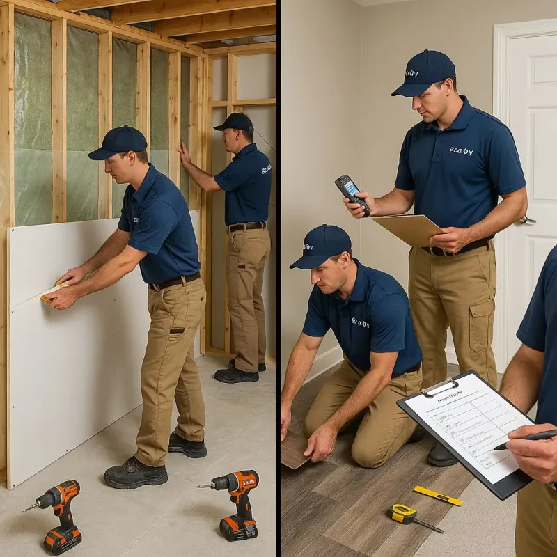 Repairs and Reconstruction process in Mill Plain, WA